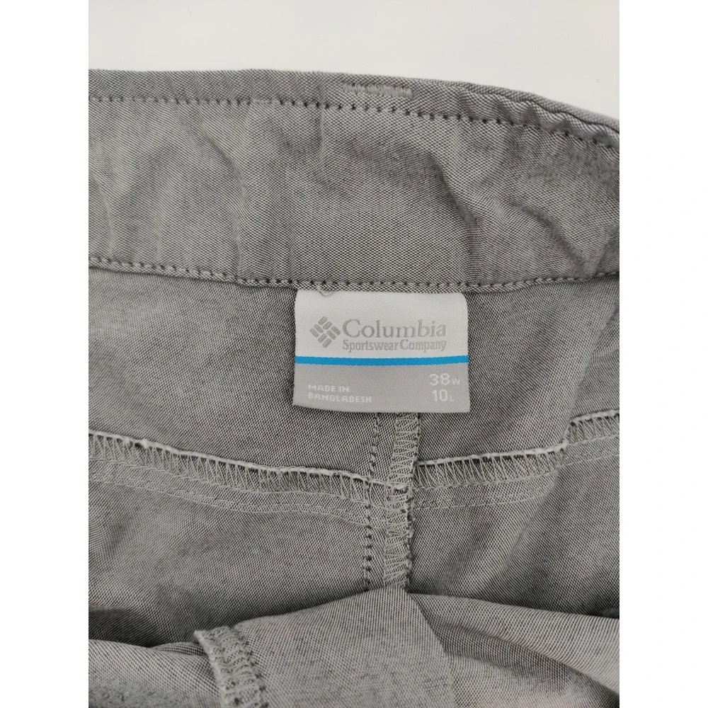 Columbia Sportswear Men's Gray Outdoor Hiking Cargo Shorts Size 38W‎